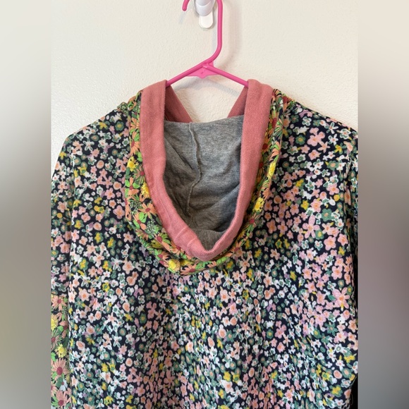 Anthropologie Conditions Apply Felicity Floral Print Quilted Hoodie Large - Picture 10 of 10